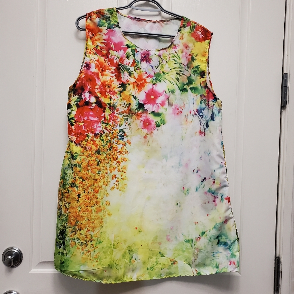 Women's Tunic dress ,multi color, mini